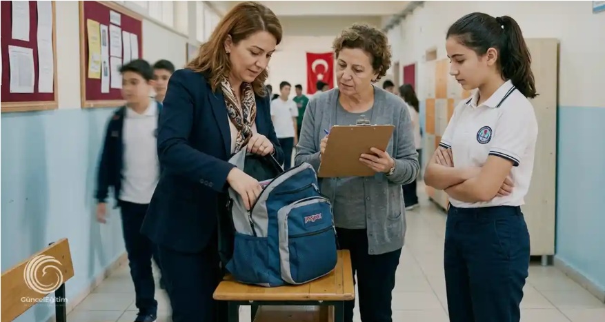 Okullarda Çanta ve Üst Araması